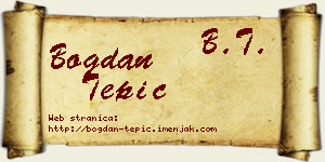 Bogdan Tepić vizit kartica